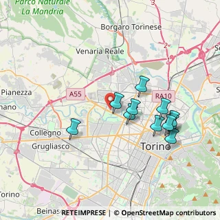 Mappa Corso Regina Margherita, 10151 Torino TO, Italia (3.51545)