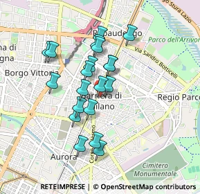 Mappa Via Luigi Salvatore Cherubini, 10129 Torino TO, Italia (0.7465)