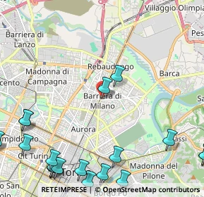 Mappa Via Luigi Salvatore Cherubini, 10129 Torino TO, Italia (3.3815)