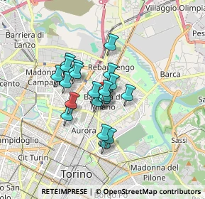 Mappa Via Luigi Salvatore Cherubini, 10129 Torino TO, Italia (1.179)
