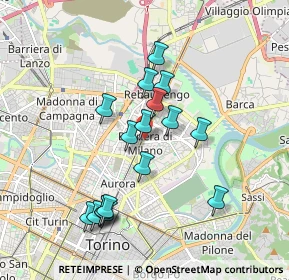 Mappa Via Luigi Salvatore Cherubini, 10129 Torino TO, Italia (1.70647)