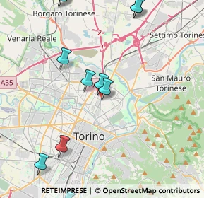 Mappa Via Luigi Salvatore Cherubini, 10129 Torino TO, Italia (5.15818)