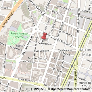 Mappa Via Belmonte, 12D, 10155 Torino, Torino (Piemonte)