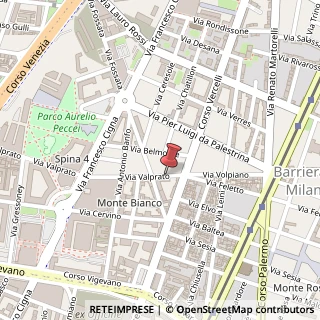 Mappa Via Valprato,  10, 10155 Torino, Torino (Piemonte)