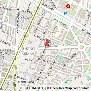 Mappa Via santhia' 13, 10154 Torino, Torino (Piemonte)