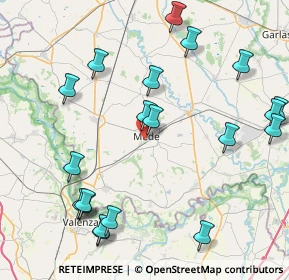 Mappa Via G. Bellone, 27035 Mede PV, Italia (10.0155)