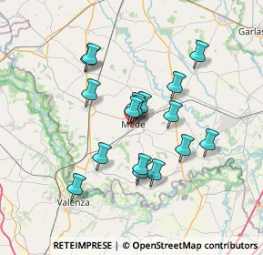 Mappa Via G. Bellone, 27035 Mede PV, Italia (5.94529)