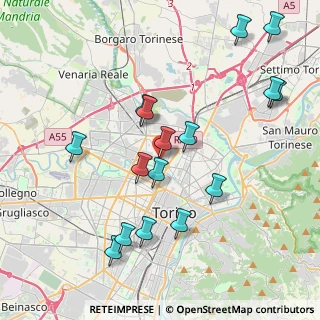Mappa Via Ciamarella, 10149 Torino TO, Italia (4.22813)
