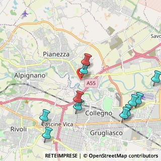 Mappa Via Gorisa, 10044 Pianezza TO, Italia (2.53091)