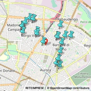 Mappa Via F. Cigna, 10155 Torino TO, Italia (0.9875)
