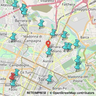 Mappa Via Francesco Cigna, 10155 Torino TO, Italia (2.95167)