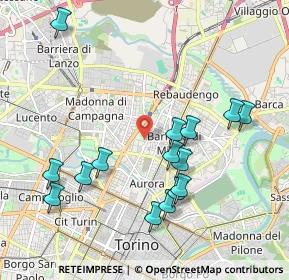 Mappa Via Valprato, 10155 Torino TO, Italia (2.108)