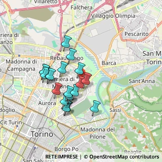 Mappa Via Gottardo, 10154 Torino TO, Italia (1.5095)