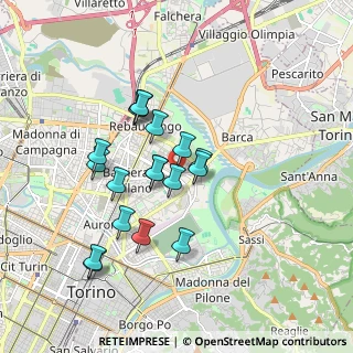Mappa Via Gottardo, 10154 Torino TO, Italia (1.54833)