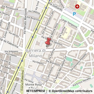 Mappa Via Monte Rosa, 84, 10154 Torino, Torino (Piemonte)
