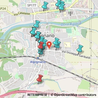 Mappa Via Armando Diaz, 10091 Alpignano TO, Italia (0.44)