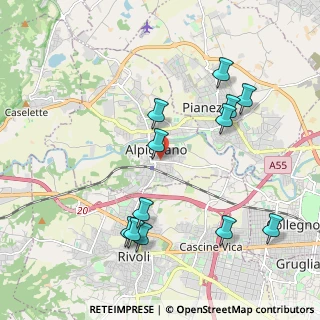 Mappa Via Armando Diaz, 10091 Alpignano TO, Italia (2.15833)