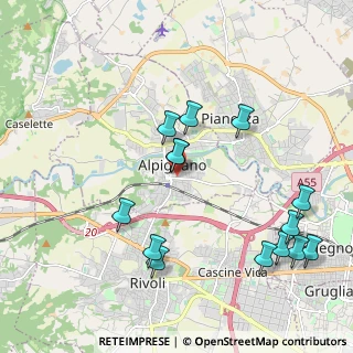 Mappa Via Armando Diaz, 10091 Alpignano TO, Italia (2.21857)