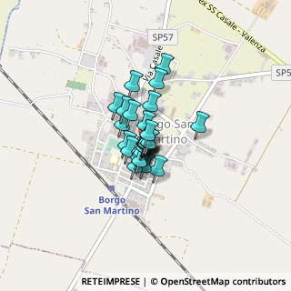 Mappa Via Carlo Alberto, 15032 Borgo San Martino AL, Italia (0.21071)
