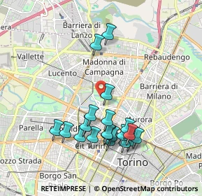 Mappa LIVORNO 24 ANG. VIA TREVISO c, 10144 Torino TO, Italia (1.886)