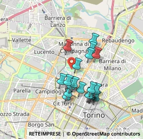 Mappa LIVORNO 24 ANG. VIA TREVISO c, 10144 Torino TO, Italia (1.531)