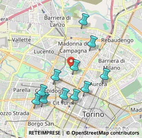 Mappa LIVORNO 24 ANG. VIA TREVISO c, 10144 Torino TO, Italia (1.89636)