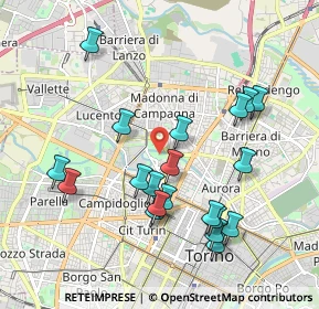 Mappa LIVORNO 24 ANG. VIA TREVISO c, 10144 Torino TO, Italia (1.989)