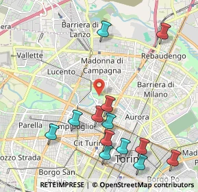 Mappa LIVORNO 24 ANG. VIA TREVISO c, 10144 Torino TO, Italia (2.43538)