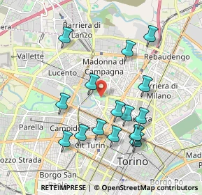 Mappa LIVORNO 24 ANG. VIA TREVISO c, 10144 Torino TO, Italia (1.895)