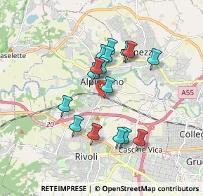 Mappa Via Beinasco, 10091 Alpignano TO, Italia (1.46875)