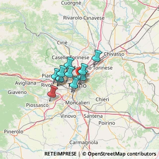 Mappa Via Jacopo Foroni, 10155 Torino TO, Italia (7.385)