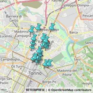 Mappa Via Jacopo Foroni, 10155 Torino TO, Italia (1.3515)