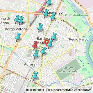 Mappa Via Candia, 10154 Torino TO, Italia (1.10714)