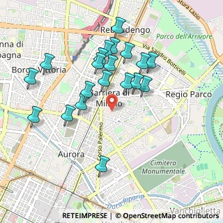Mappa Via Jacopo Foroni, 10155 Torino TO, Italia (0.9345)