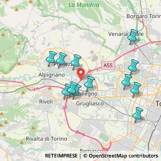 Mappa E64, 10044 Pianezza TO, Italia (3.85833)