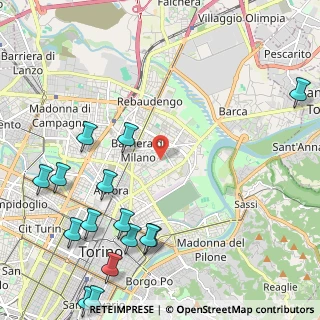 Mappa Piazza Augusto Rostagni, 10154 Torino TO, Italia (3.01667)