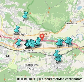 Mappa Torino - Bardonecchia, 10090 Buttigliera alta TO, Italia (1.7985)