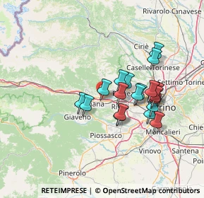 Mappa Torino - Bardonecchia, 10090 Buttigliera alta TO, Italia (11.68474)