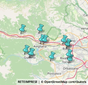 Mappa Lungo Dora Ugo Foscolo, 10051 Avigliana TO, Italia (6.88538)