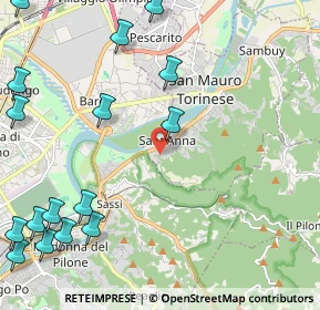 Mappa Via Rocciamelone, 10099 San Mauro Torinese TO, Italia (3.16)