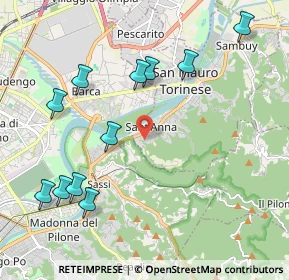 Mappa Via Rocciamelone, 10099 San Mauro Torinese TO, Italia (2.34364)