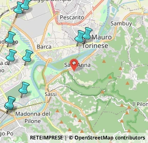 Mappa Via Rocciamelone, 10099 San Mauro Torinese TO, Italia (3.32727)