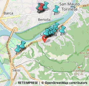 Mappa Via Rocciamelone, 10099 San Mauro Torinese TO, Italia (0.834)