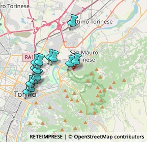 Mappa Via Rocciamelone, 10099 San Mauro Torinese TO, Italia (3.818)