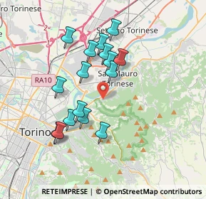 Mappa Via Rocciamelone, 10099 San Mauro Torinese TO, Italia (3.26688)