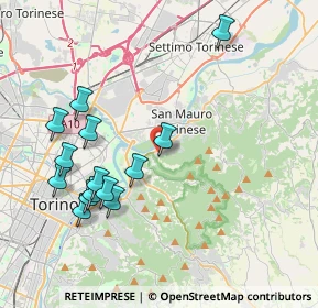 Mappa Via Rocciamelone, 10099 San Mauro Torinese TO, Italia (4.20429)