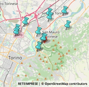 Mappa Via Rocciamelone, 10099 San Mauro Torinese TO, Italia (3.35917)