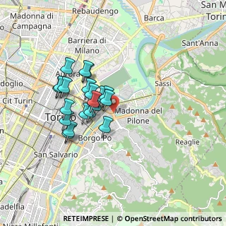 Mappa Piazzale Regina Margherita, 10153 Torino TO, Italia (1.4425)