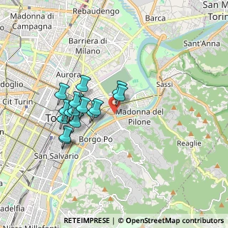 Mappa Piazzale Regina Margherita, 10153 Torino TO, Italia (1.53333)
