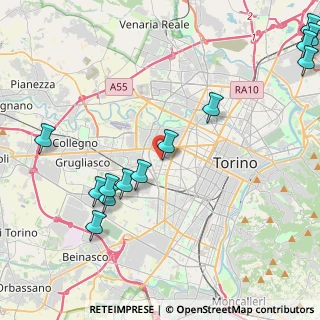 Mappa Via Onorato Castellino, 10141 Torino TO, Italia (5.48462)